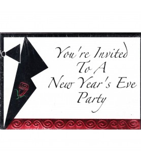 New Year's Eve Invitations With Envelopes (8ct)