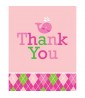 Happy Birthday 'Ocean Preppy Girls' Thank You Notes w/ Envelopes  (8ct)