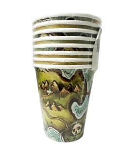 Pirate 'Pirate's Map' 9oz Paper Cups (8ct)