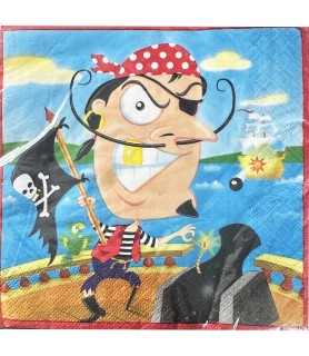 Pirate Party 'Gold Tooth Pirate' Lunch Napkins (16ct)