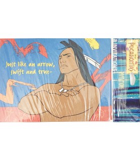 Pocahontas 'Kocoum' Vintage Invitations w/ Envelopes (8ct)