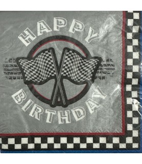 Racing 'Racing Happy Birthday Emballage' Lunch Napkins (16ct)
