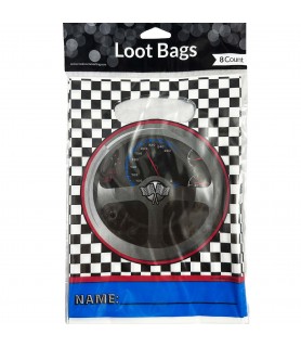 Racing 'Racing Emballage' Plastic Favor Bags (8ct)