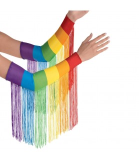 Pride Rainbow Fringe Sleeves (2ct)