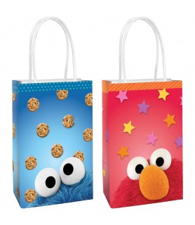 Sesame Street 'Everyday' Create Your Own Kraft Paper Favor Bags (8ct)
