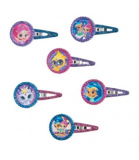 Shimmer and Shine Glitter Hair Barrettes / Favors (12pc) 