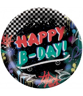 Skater Party Large Paper Plates (8ct)