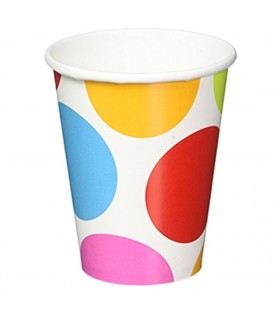 Cabana Dot 9oz Paper Cups (8ct)