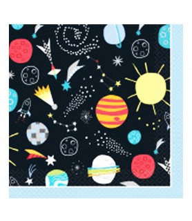 Happy Birthday 'Outer Space' Lunch Napkins (16ct)