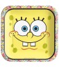 SpongeBob SquarePants 'All The Faces' Large Square Paper Plates (8ct)