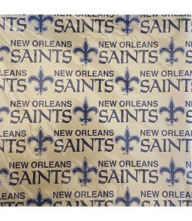 NFL New Orleans Saints Folded Gift Wrap Paper (4 sheets)