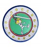 Adult Birthday Vintage 'Tennis Time' Small Paper Plates (8ct)