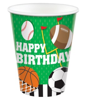 All Star Birthday 9oz Paper Cups (8ct)
