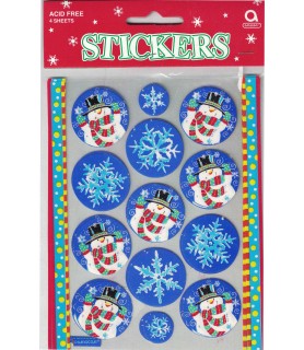 Winter Snowman Stickers (4 sheets)