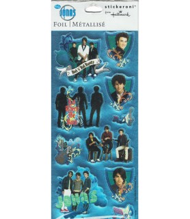 Jonas Brothers Foil Stickers (2 sheets)