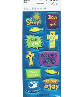 Religious 'Praise' Stickers (2 sheets)