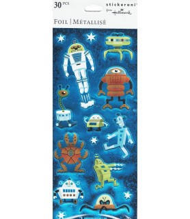 Space Robots Stickers (2 sheets)