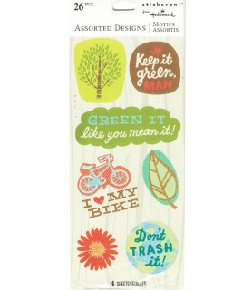 Keep It Green Stickers (4 sheets)