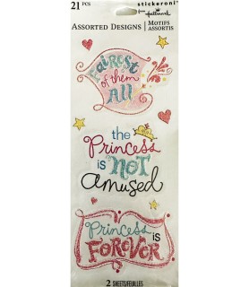 Princess Forever Stickers (2 sheets)