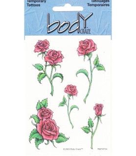 Rose Temporary Tattoos (1 sheets)