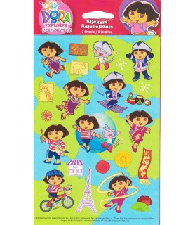 Dora The Explorer 'Paris" Stickers (2 sheets)