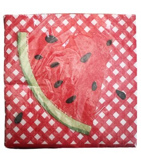 Watermelon Summer Picnic Lunch Napkins (16ct)