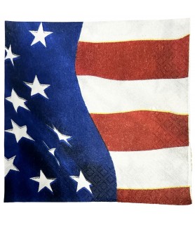 4th of July 'Grand Old Flag' Small Napkins (16ct)