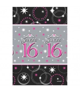 Sweet 16 'Sparkle' Paper Table Cover (1ct)