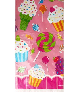 Happy Birthday 'Sweet Shop' Plastic Tablecover (1ct)