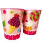 Happy Birthday 'Sweet Shop' Plastic Reusable Keepsake Cups (2ct)