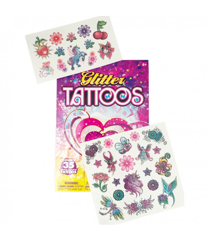 Glitter Temporary Tattoos (35ct)