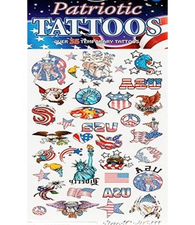 Patriotic Temporary Tattoos (35ct)