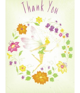 Woodland Fairy Thank You Notes With Envelopes (8ct)