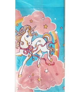 Unicorn 'Rainbow And Stars' Plastic Tablecover (1ct)