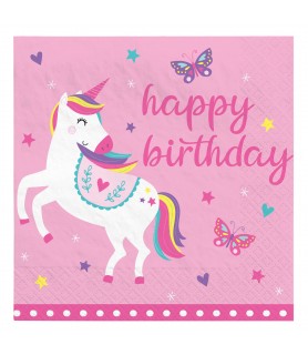Unicorn Birthday Small Napkins (16ct)