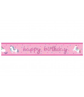 Unicorn Birthday Foil Banner (1ct)