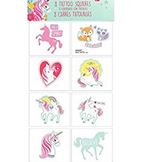 Magical Unicorn Temporary Tattoos (1 sheet)