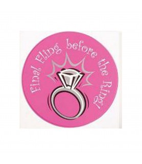 Bachelorette 'Final Fling Before The Ring' Party Invitations With Envelopes (8ct)