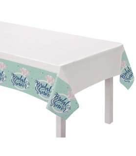 Mint Bridal Shower Plastic Table Cover (1ct)