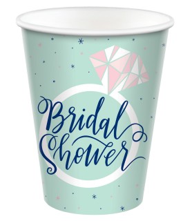 Mint Bridal Shower 9 oz Paper Cups (8ct)