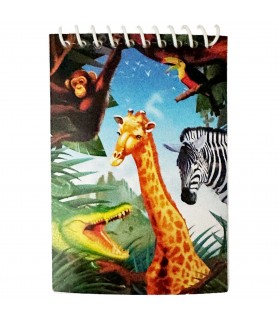 Jungle Animals 'Wild Animals' Mini Notebook Favors (4ct)