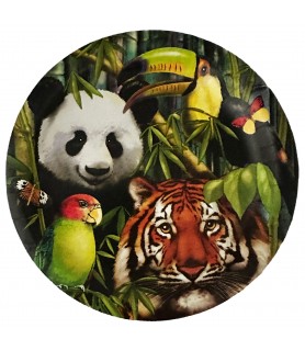 Jungle Animals 'Wild Animals' Large Paper Plates (8ct)