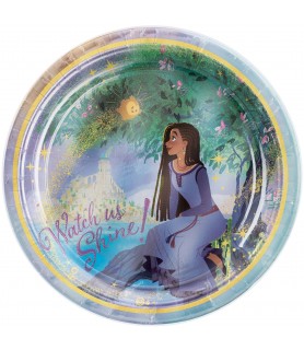 Wish Foil Hot Stamped Large Paper Plates (8ct)