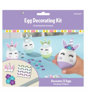 Unicorn Easter Egg Decorating Kit (12ct)