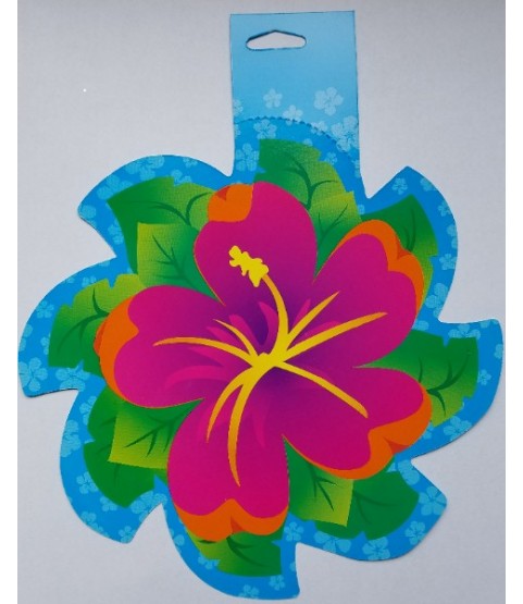 Hawaiian Luau Bright Hibiscus Cutouts (4ct)