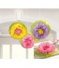 Spring Flower Fluffy Tissue Paper Decorations (3ct)