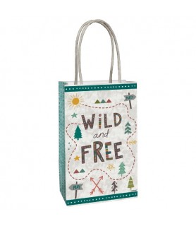 Happy Birthday 'Wilderness' Kraft Paper Favor Bags (8ct)