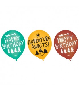 Happy Birthday 'Wilderness' Latex Balloons (6ct)