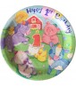 1st Birthday 'Little Farm Animals' Small Paper Plates (8ct)