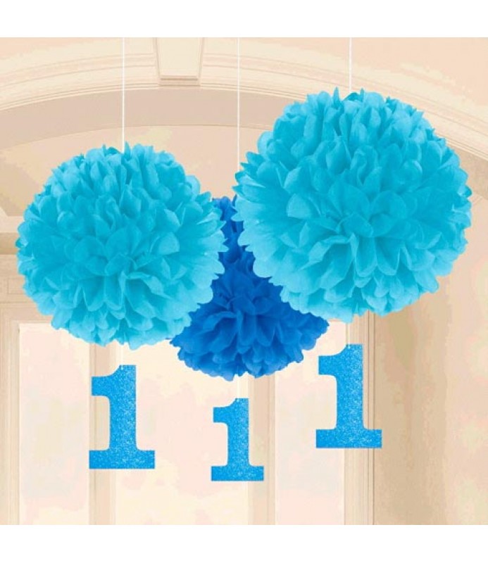 Rose Gold Tissue Pom Poms, 16in, 3ct